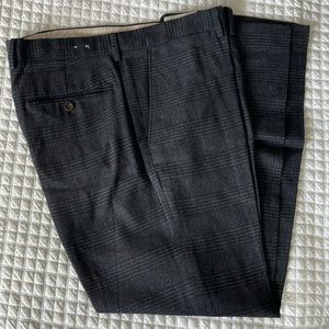 J Crew Bowery Slim 32 x 30 Glen Check Trousers Pants